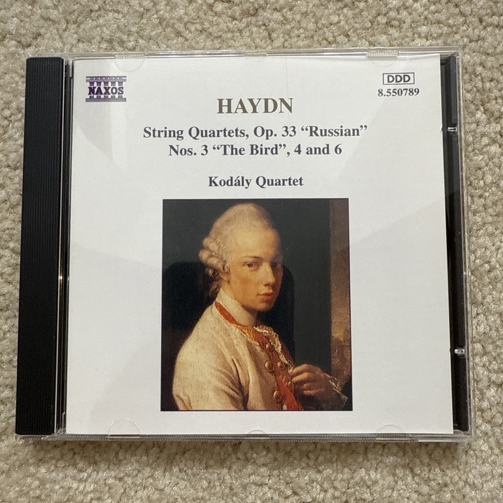 Haydn String Quartets Op 33 Russian No 3 The Bird 4 6 Kodaly Quartet CD 8.550789